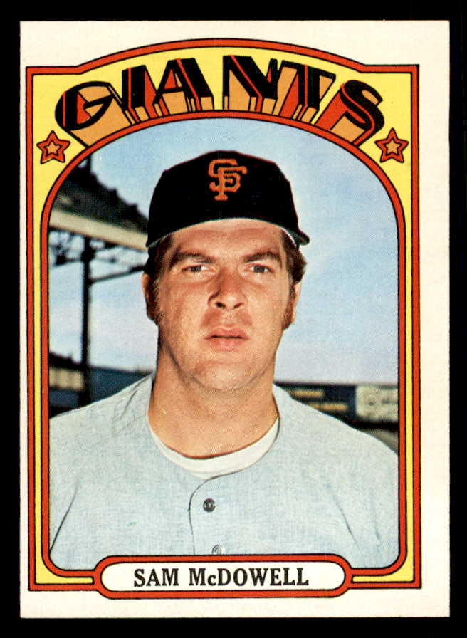 1972 Topps Baseball #720 Sam McDowell Giants EX-MT 541482