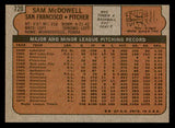 1972 Topps Baseball #720 Sam McDowell Giants EX-MT 541482