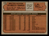 1972 Topps Baseball #749 Walter Alston Dodgers EX-MT 541483