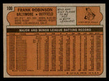 1972 Topps Baseball #100 Frank Robinson Orioles NR-MT 541502