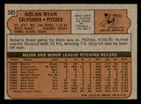 1972 Topps Baseball #595 Nolan Ryan Angels EX-MT 541504