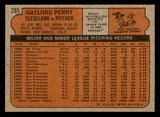 1972 Topps Baseball #285 Gaylord Perry Indians EX-MT 541516