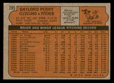 1972 Topps Baseball #285 Gaylord Perry Indians EX-MT 541517
