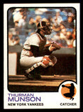1973 Topps Baseball #142 Thurman Munson Yankees EX-MT 541529