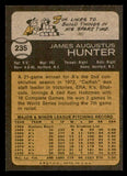 1973 Topps Baseball #235 Catfish Hunter A's NR-MT 541534