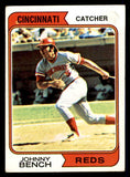 1974 Topps Baseball #010 Johnny Bench Reds VG-EX 541543
