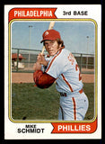 1974 Topps Baseball #283 Mike Schmidt Phillies NR-MT 541556