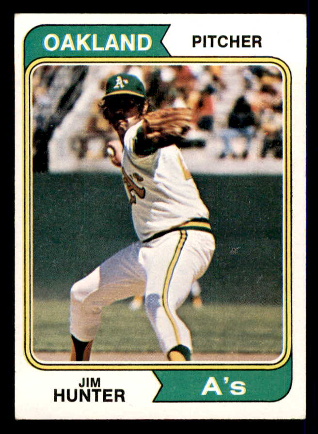 1974 Topps Baseball #007 Catfish Hunter A's EX-MT 541566