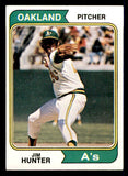 1974 Topps Baseball #007 Catfish Hunter A's EX-MT 541566