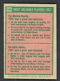 1975 Topps Baseball #195 Mickey Mantle Hank Aaron NR-MT 541578