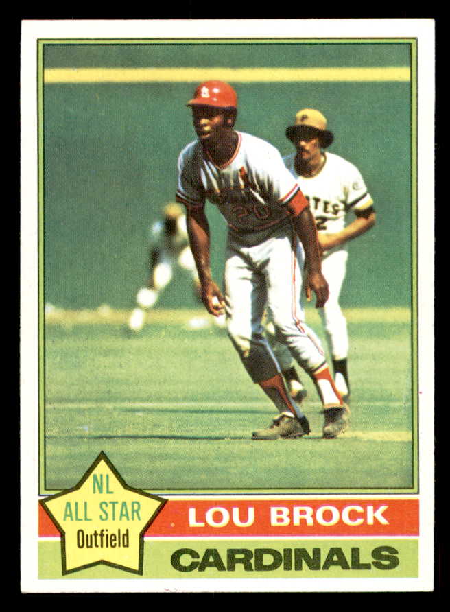 1976 Topps Baseball #010 Lou Brock Cardinals NR-MT 541596