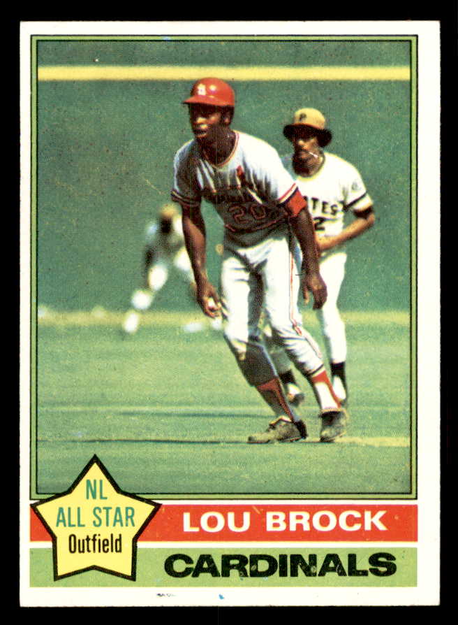 1976 Topps Baseball #010 Lou Brock Cardinals EX-MT 541598