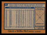 1978 Topps Baseball #034 Willie McCovey Giants EX-MT 541623