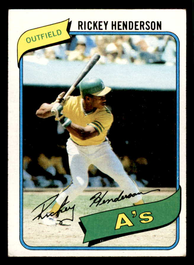 1980 Topps Baseball #482 Rickey Henderson A's EX 541637