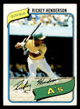 1980 Topps Baseball #482 Rickey Henderson A's EX 541637