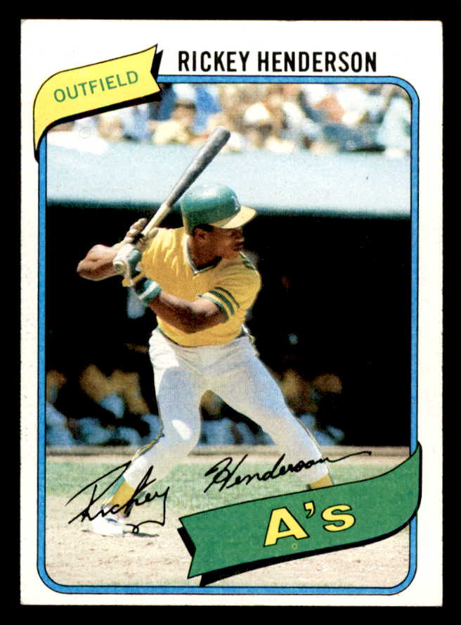 1980 Topps Baseball #482 Rickey Henderson A's EX-MT 541640