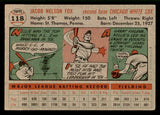 1956 Topps Baseball #118 Nellie Fox White Sox EX Gray 541647