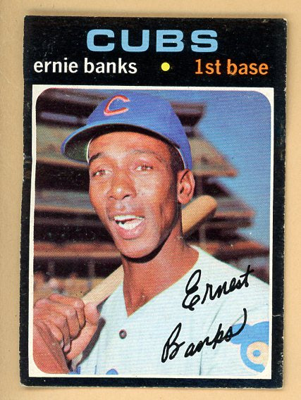 1971 Topps Baseball #525 Ernie Banks Cubs EX 541649