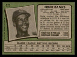 1971 Topps Baseball #525 Ernie Banks Cubs EX+/EX-MT 541651
