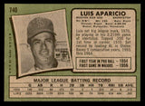1971 Topps Baseball #740 Luis Aparicio Red Sox NR-MT 541653