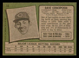 1971 Topps Baseball #014 Dave Concepcion Reds EX 541655
