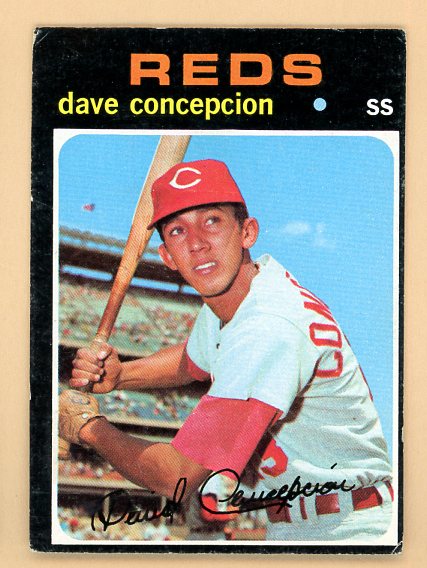 1971 Topps Baseball #014 Dave Concepcion Reds EX 541656