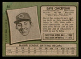 1971 Topps Baseball #014 Dave Concepcion Reds EX 541656