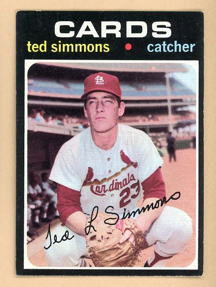 1971 Topps Baseball #117 Ted Simmons Cardinals EX-MT 541663