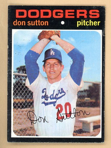 1971 Topps Baseball #361 Don Sutton Dodgers EX 541664