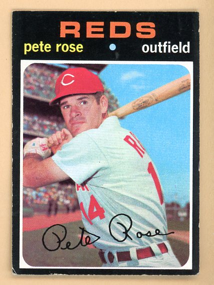 1971 Topps Baseball #100 Pete Rose Reds EX 541666