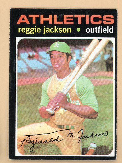 1971 Topps Baseball #020 Reggie Jackson A's EX 541674