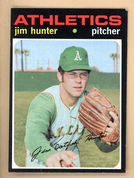 1971 Topps Baseball #045 Catfish Hunter A's EX 541682