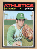 1971 Topps Baseball #045 Catfish Hunter A's EX 541682
