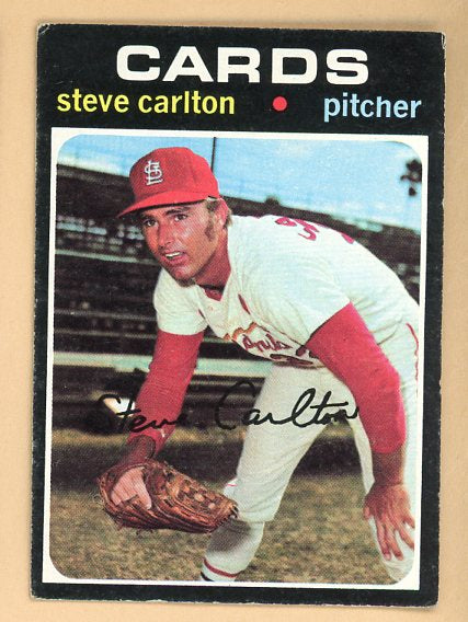 1971 Topps Baseball #055 Steve Carlton Cardinals EX 541687