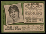 1971 Topps Baseball #183 Gil Hodges Mets EX 541691