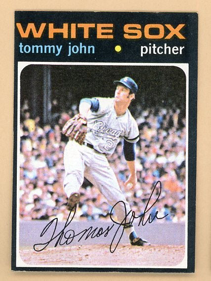 1971 Topps Baseball #520 Tommy John White Sox EX-MT 541692