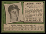 1971 Topps Baseball #520 Tommy John White Sox EX-MT 541692