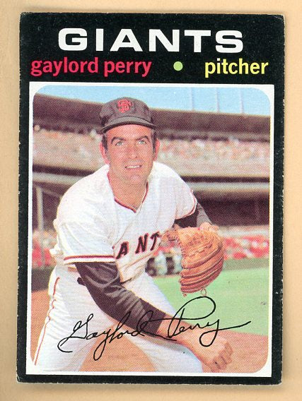 1971 Topps Baseball #140 Gaylord Perry Giants EX 541700