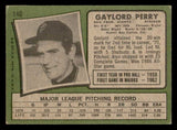 1971 Topps Baseball #140 Gaylord Perry Giants EX 541700