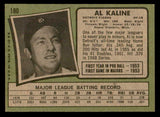 1971 Topps Baseball #180 Al Kaline Tigers EX+/EX-MT 541702