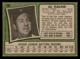 1971 Topps Baseball #180 Al Kaline Tigers EX 541704