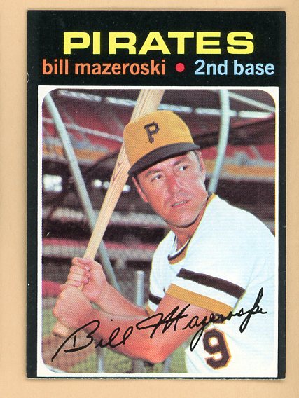 1971 Topps Baseball #110 Bill Mazeroski Pirates EX-MT 541708