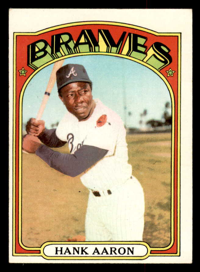 1972 Topps Baseball #299 Hank Aaron Braves EX+/EX-MT 541723