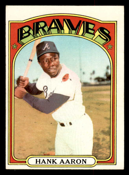 1972 Topps Baseball #299 Hank Aaron Braves EX+/EX-MT 541723