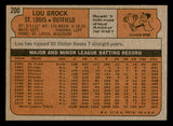 1972 Topps Baseball #200 Lou Brock Cardinals NR-MT 541735