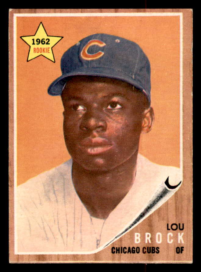1962 Topps Baseball #387 Lou Brock Cubs EX+/EX-MT 541739