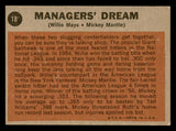 1962 Topps Baseball #018 Mickey Mantle Willie Mays EX 541741