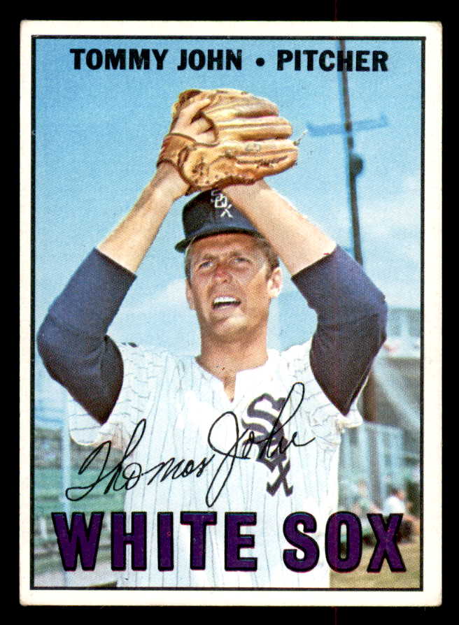 1967 Topps Baseball #609 Tommy John White Sox EX 541745