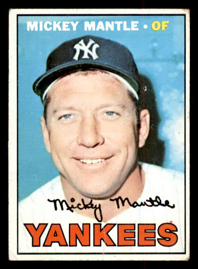 1967 Topps Baseball #150 Mickey Mantle Yankees VG 541748