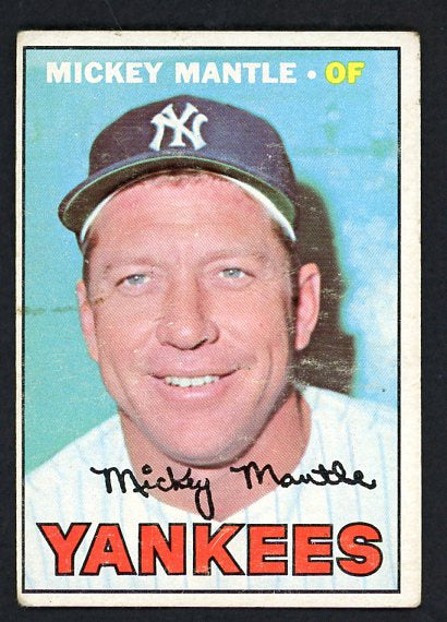 1967 Topps Baseball #150 Mickey Mantle Yankees VG 541749